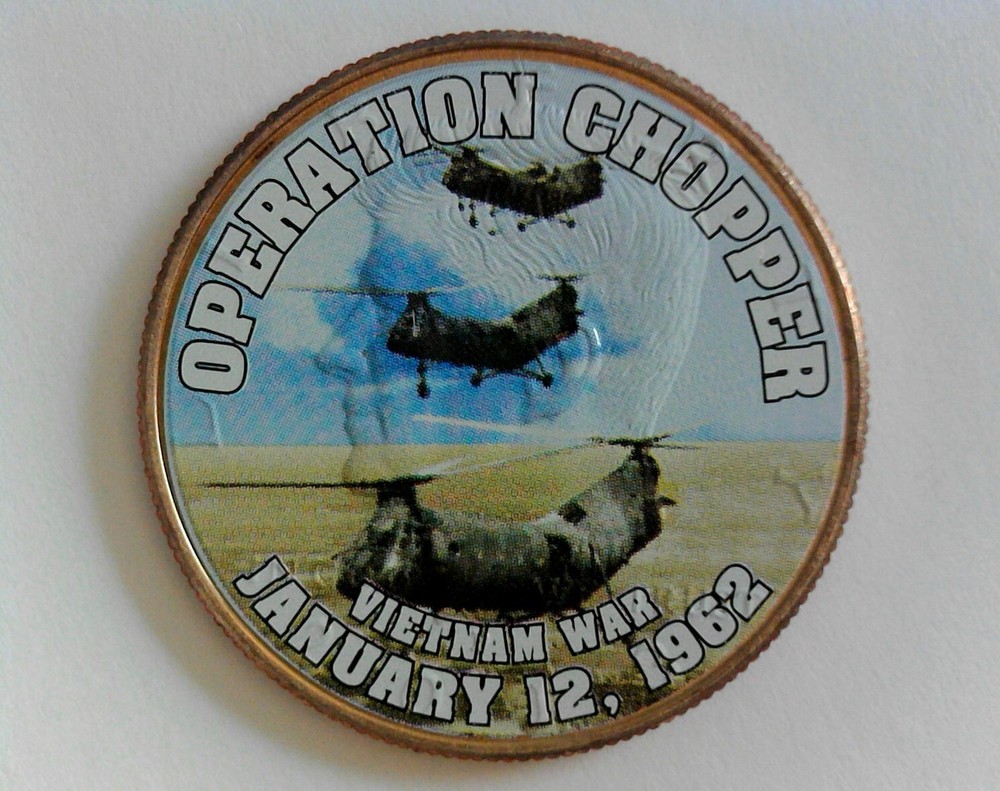 Operation Chopper - Colorized Half Dollar - Vietnam War