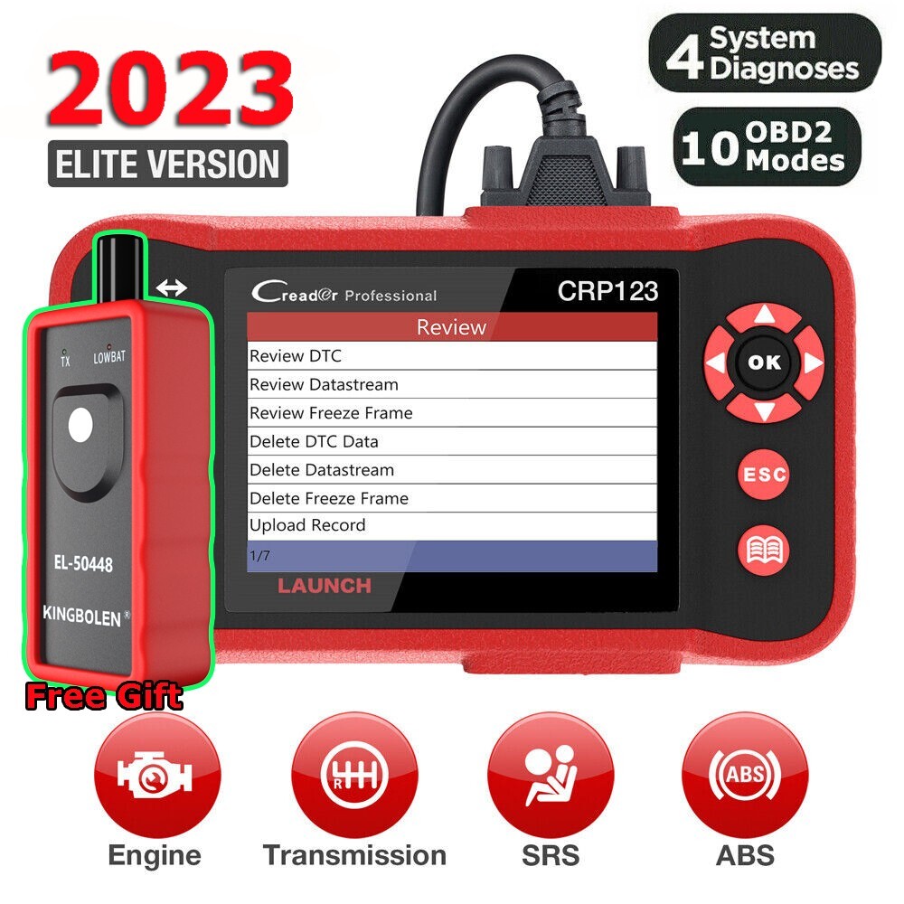 Check Engine OBD2 Scanner Transmission ABS SRS Code Reader Diagnostic Scan Tool