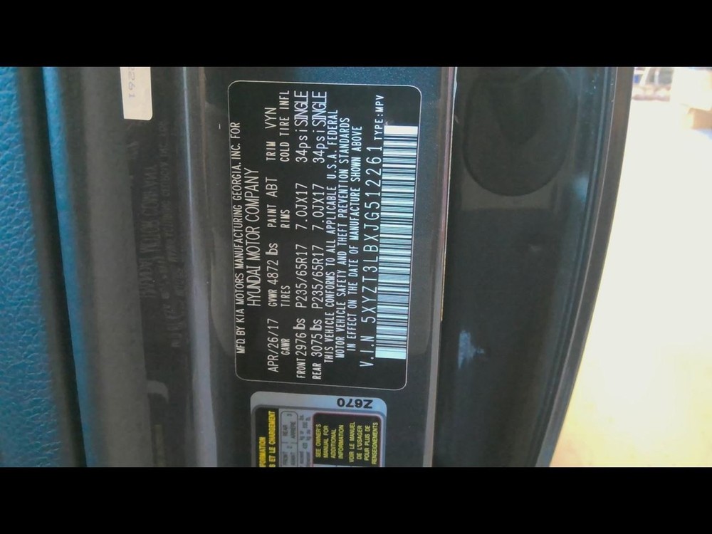 SANTA FE 2018 Transmission Shift 728158