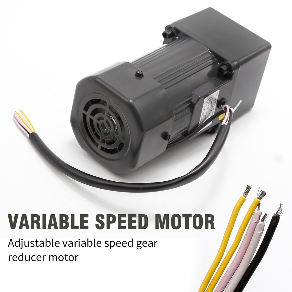 90W AC Gear Motor 110V 135RPM Variable Speed Controller Reducer