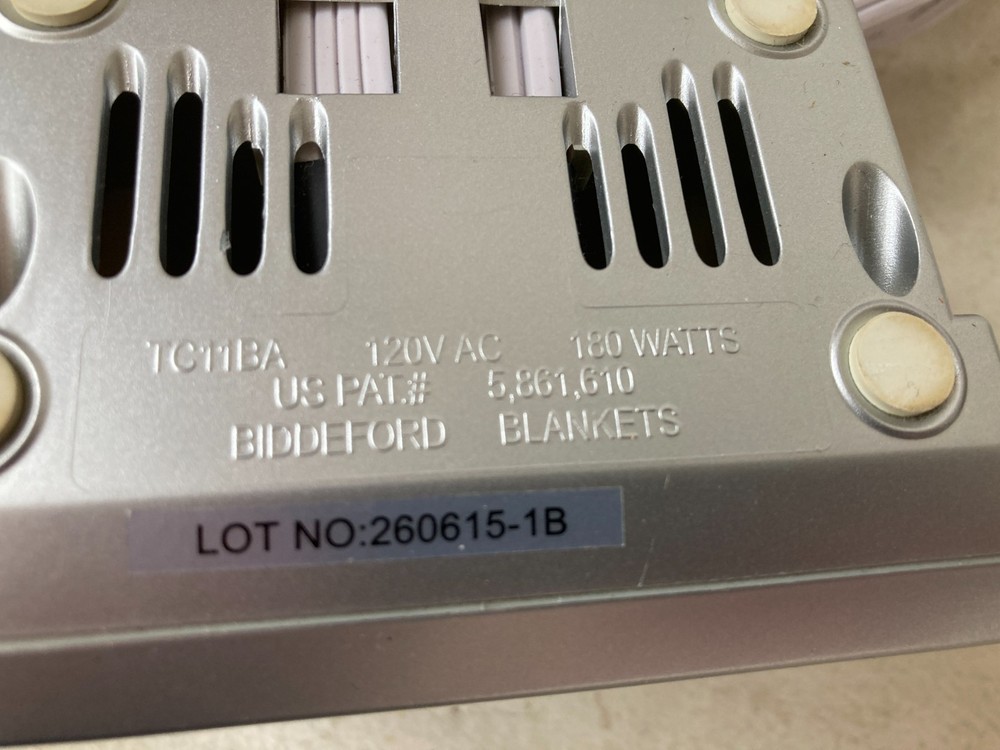 Biddeford TC11BA Electric Heating Blanket Controller 4Prong 76PA Controller Only