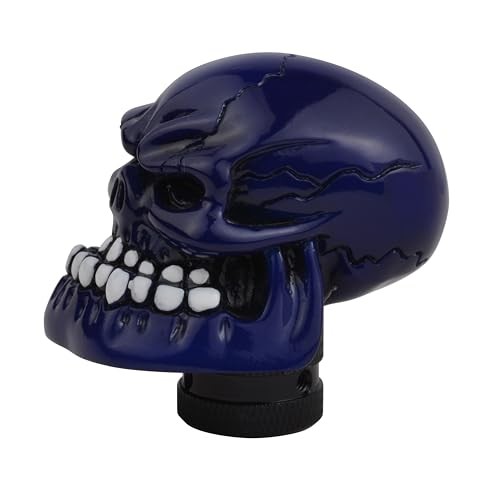 Blue Skull Manual Automatic Gear Shift Knobs Blue2