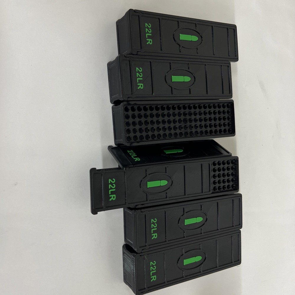 22LR Ammo Box 100rd Capacity (6 Pack)