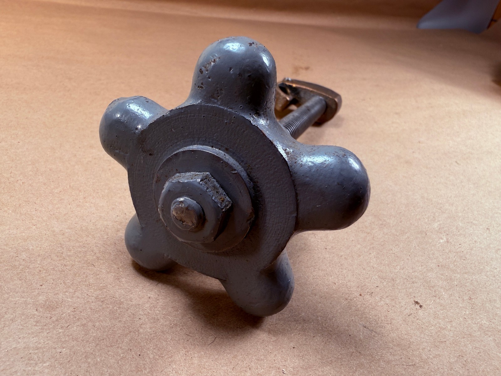 Vintatge Horizontal Milling Saddle Cross Slide Leadscrew Brass Nut + Knob