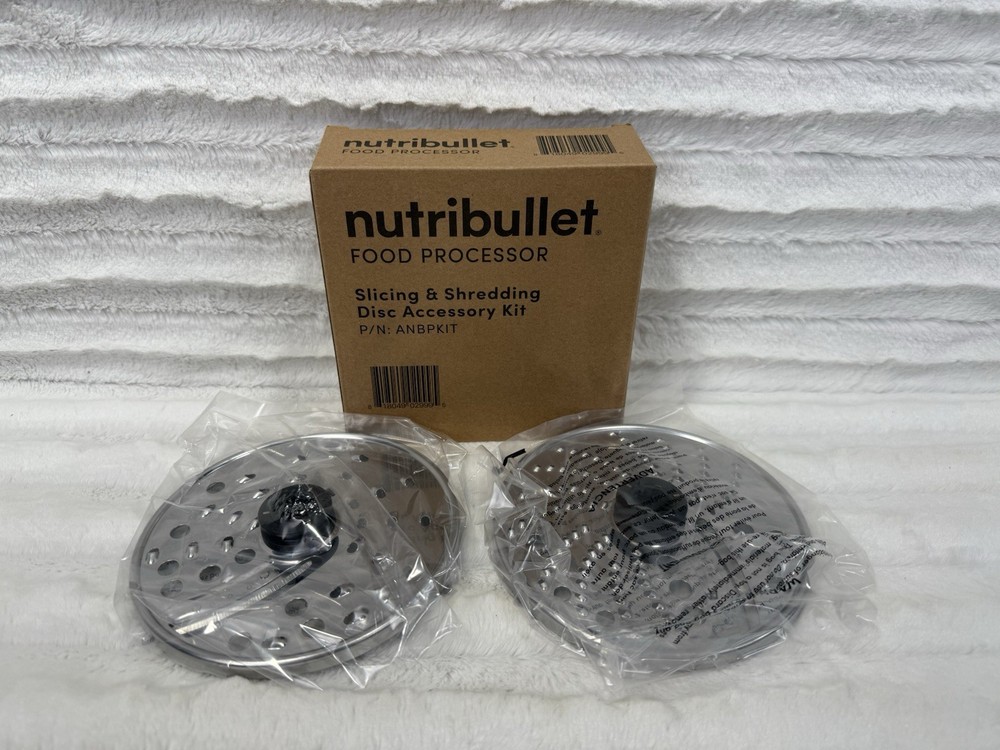 Nutribullet Food Processor Slicing & Shredding Disc Accessory Kit - NEW