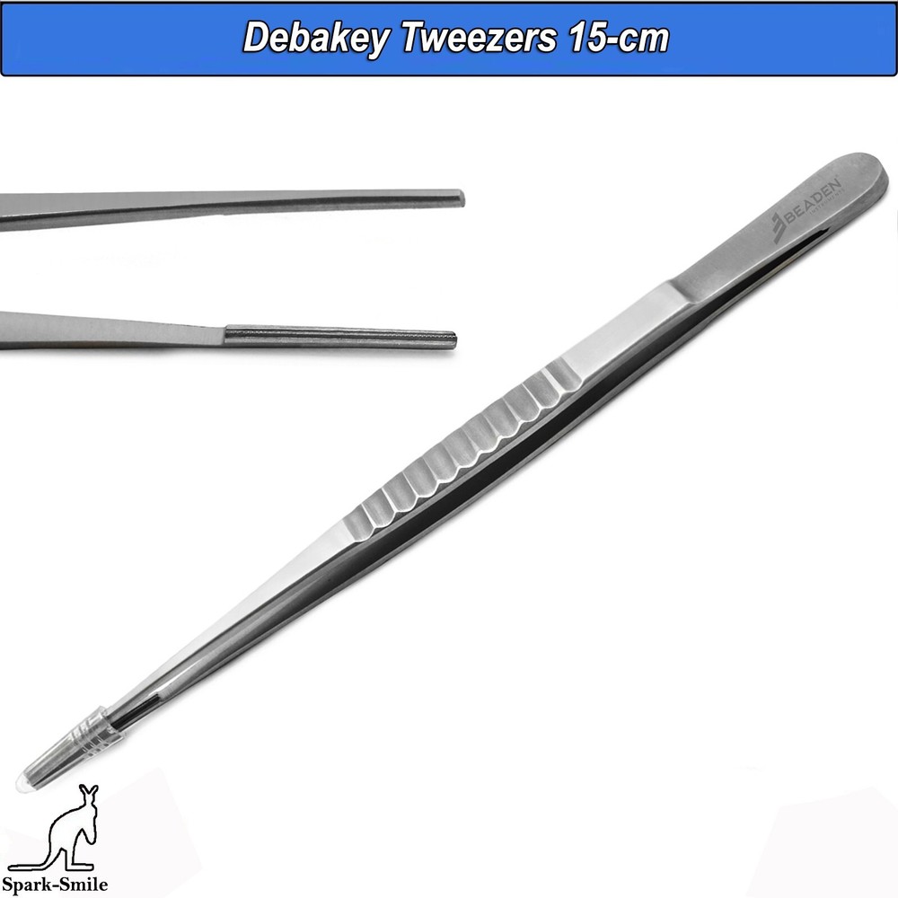 DeBakey Thumb Forceps Atraumatic Tissue Tweezers Hemostatic Instruments CE