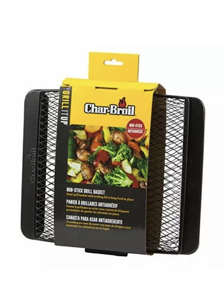 Nonstick Grill Basket Black