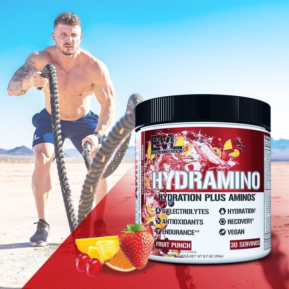 EVL Evlution Nutrition HYDRAMINO Complete Hydration Multiplier - 6 Electrolytes