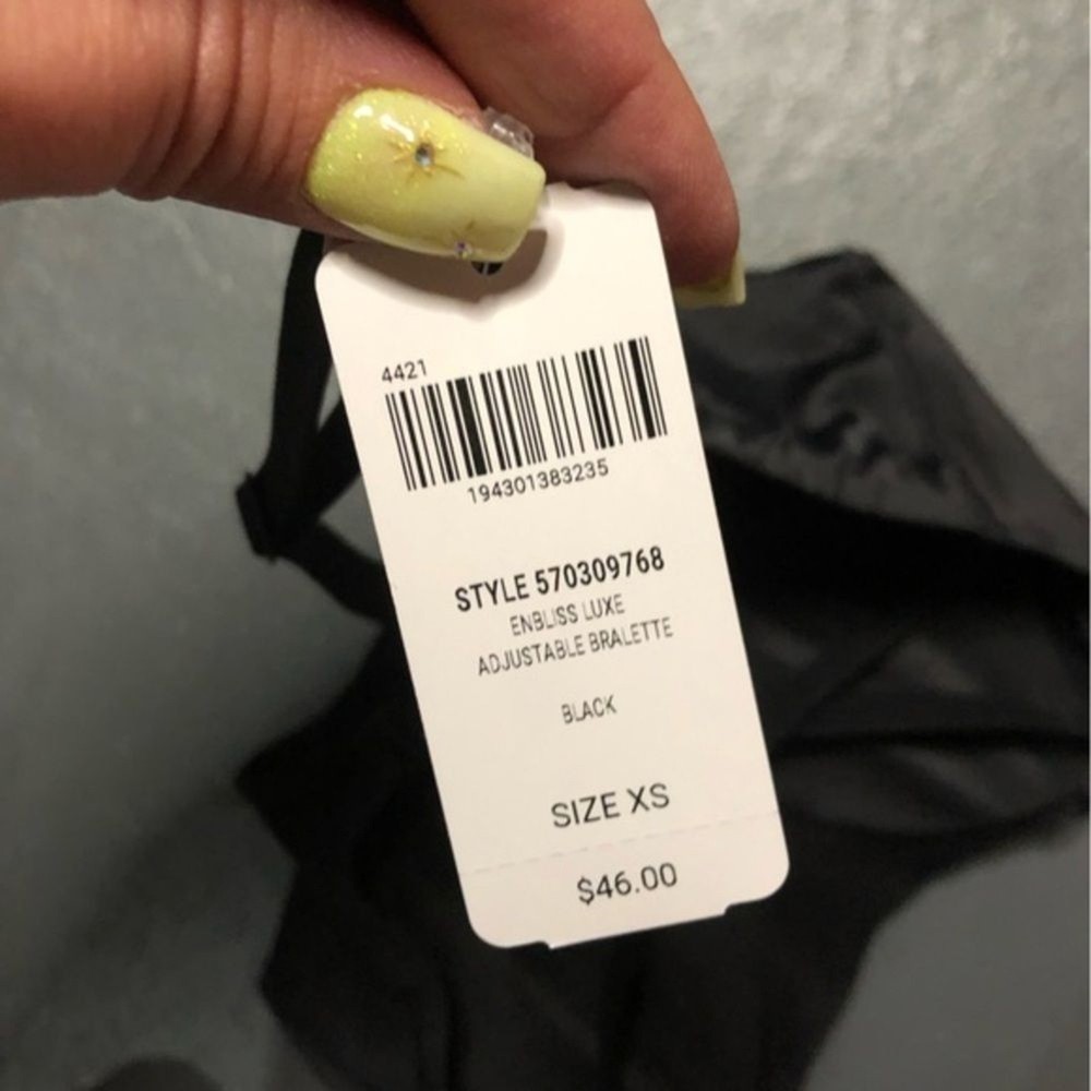Soma Intimidates NWT Casual Black Adjustable Strap Bralette Size Extra Small