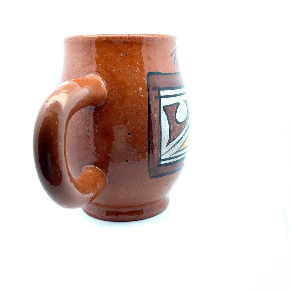 Panama Coffee Cup Pottery Hand-Painted