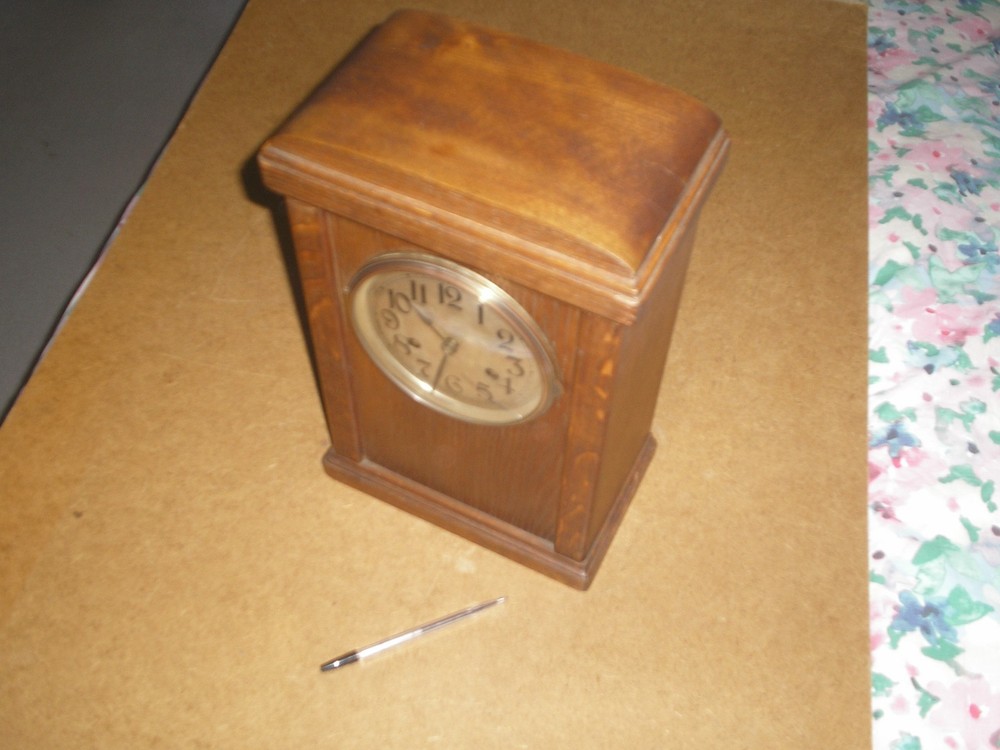 large mantle clock , working well .