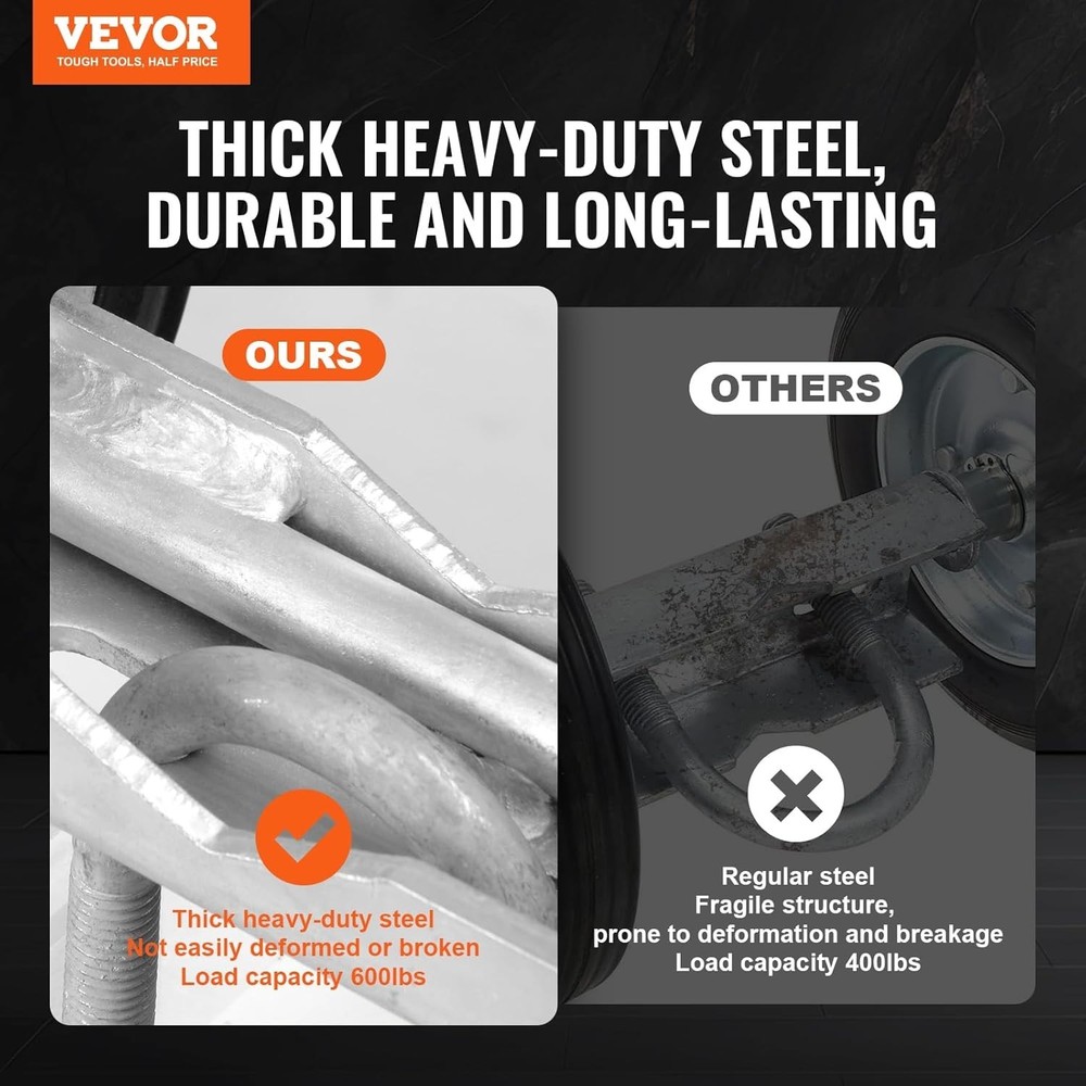 Sliding Gate Kit, 6” Rolling Gate Hardware Kit C-Type, Wheel Carrier with Two...