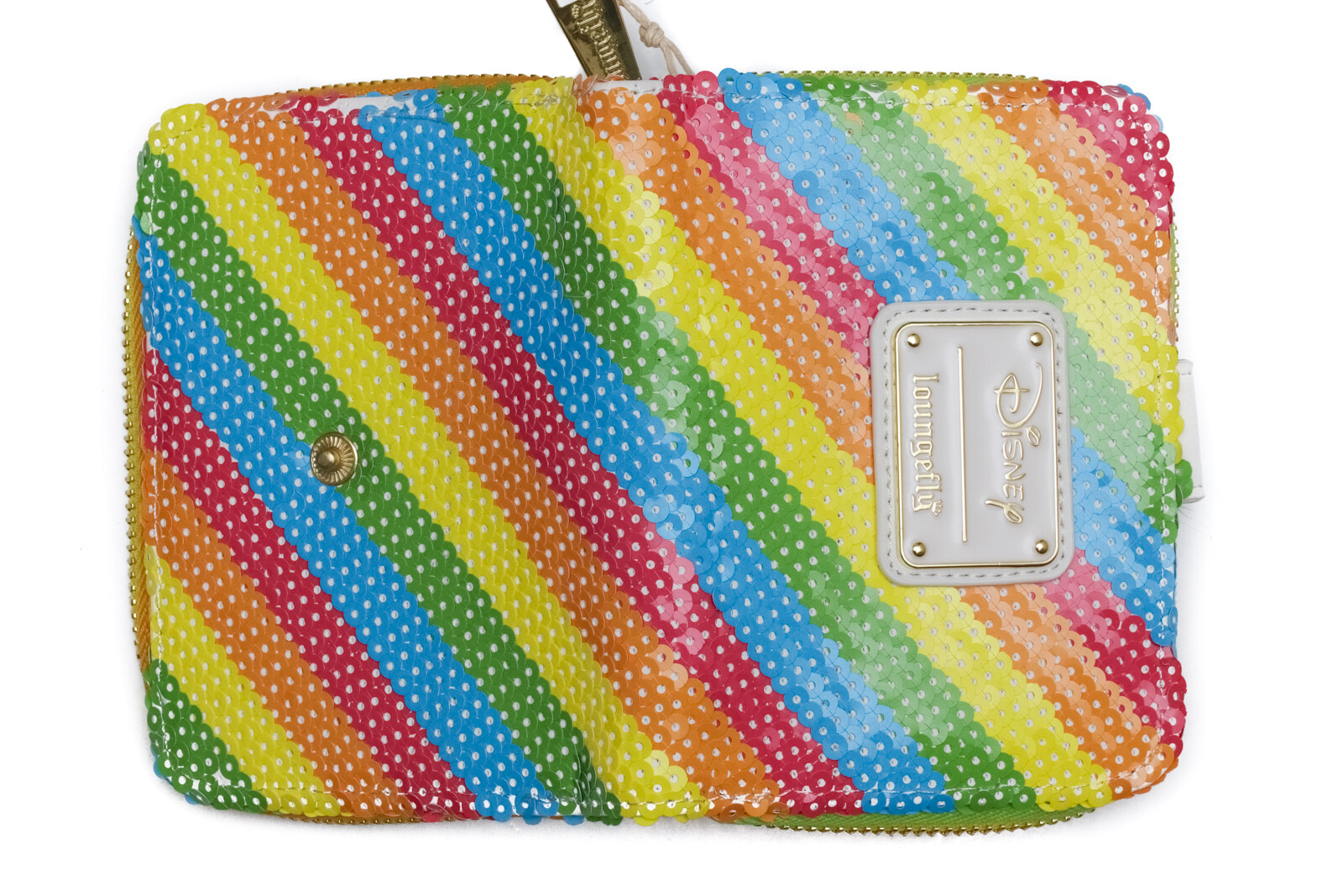 Loungefly Disney Mini Sequin Pride Rainbow Ziparound Wallet Coin Purse