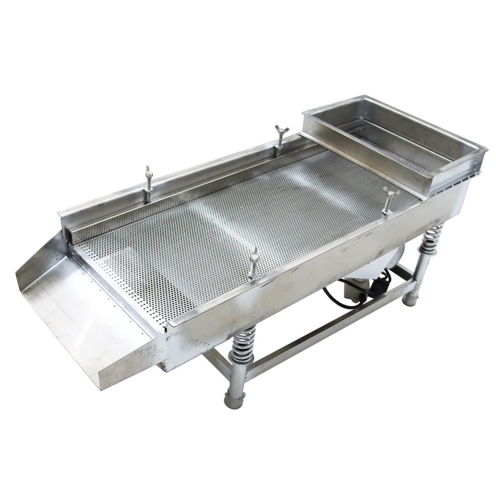 3mm Screen Stainless Steel Linear Vibrating Screen Shaker Single Layer 110V