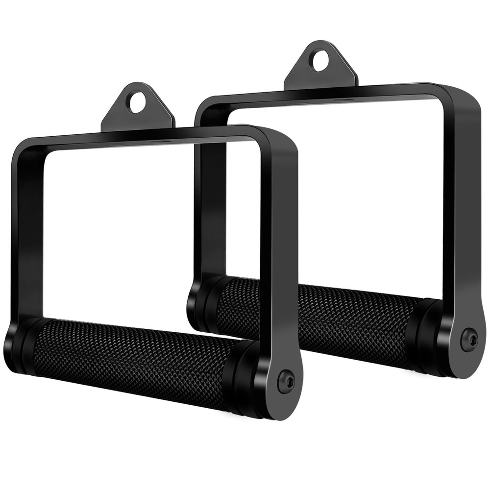 D Handle Cable Machine Attachment for Weight Workout LAT Pull Down Attachment...