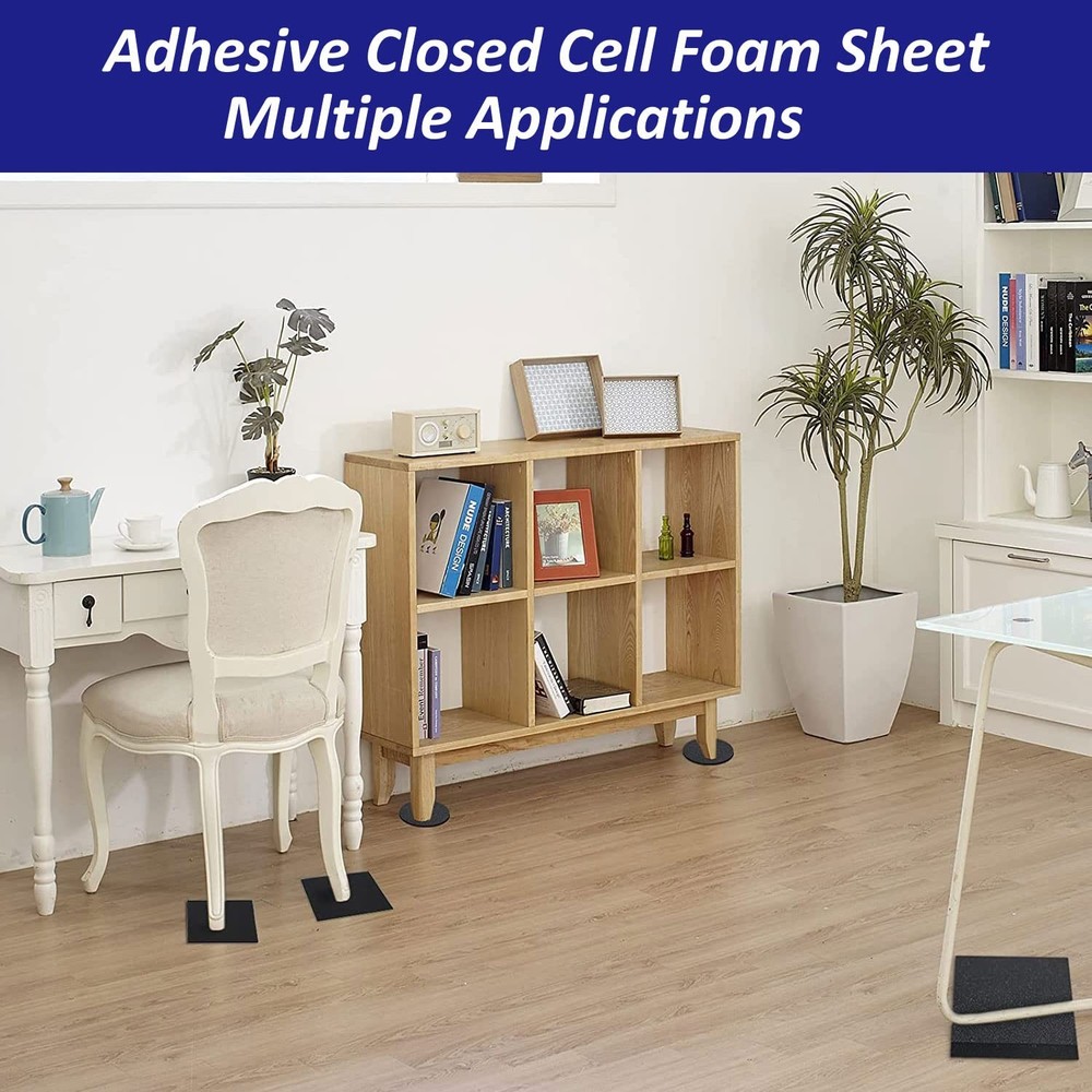 Foam Padding Sheets with Adhesive Backing - 3/4" Thick Self 4In*4In*3/4In