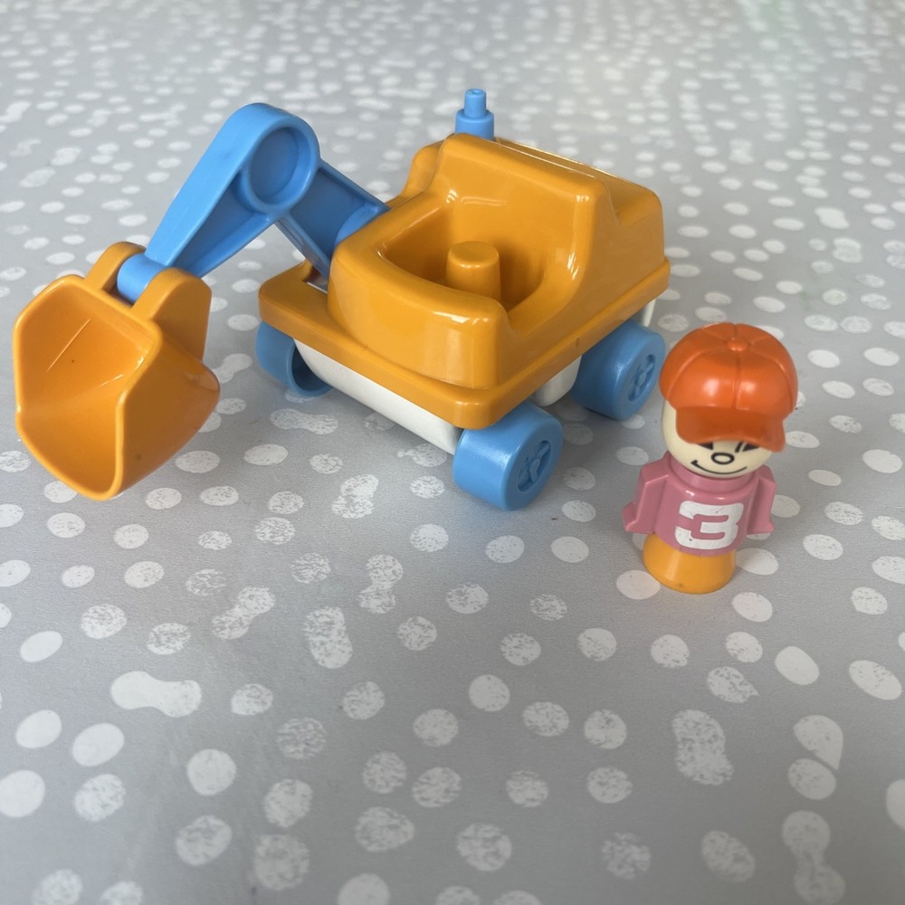 Matchbox Live-n-Learn Road Digger  and figure used