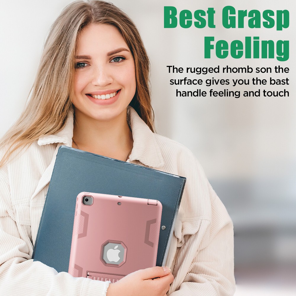 For iPad 5th 6th Generation Case Shockproof Heavy Duty Cover + Screen Protector