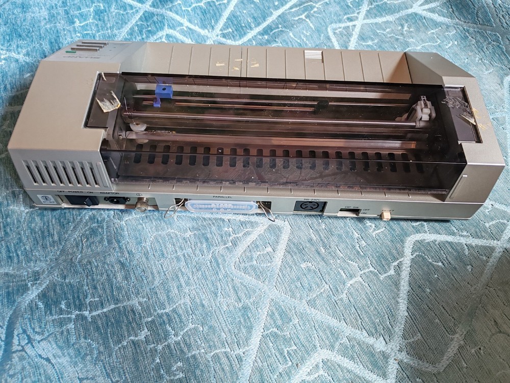 Vintage SHARP CE-515P plotter working with RS232C interafce and 4 refilled pens