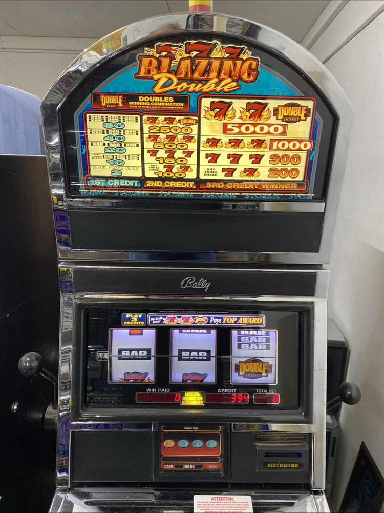 Bally Alpha Double Blazing 7’s Slot MACHINE