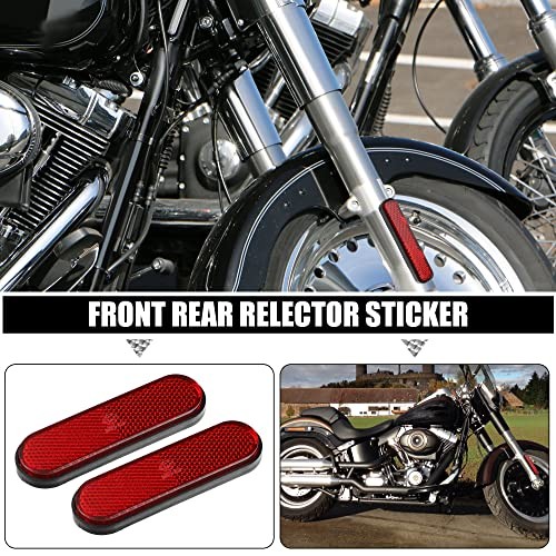 Front Lower Fork Reflector Sticker Rear Saddlebag Side Visibility Reflector