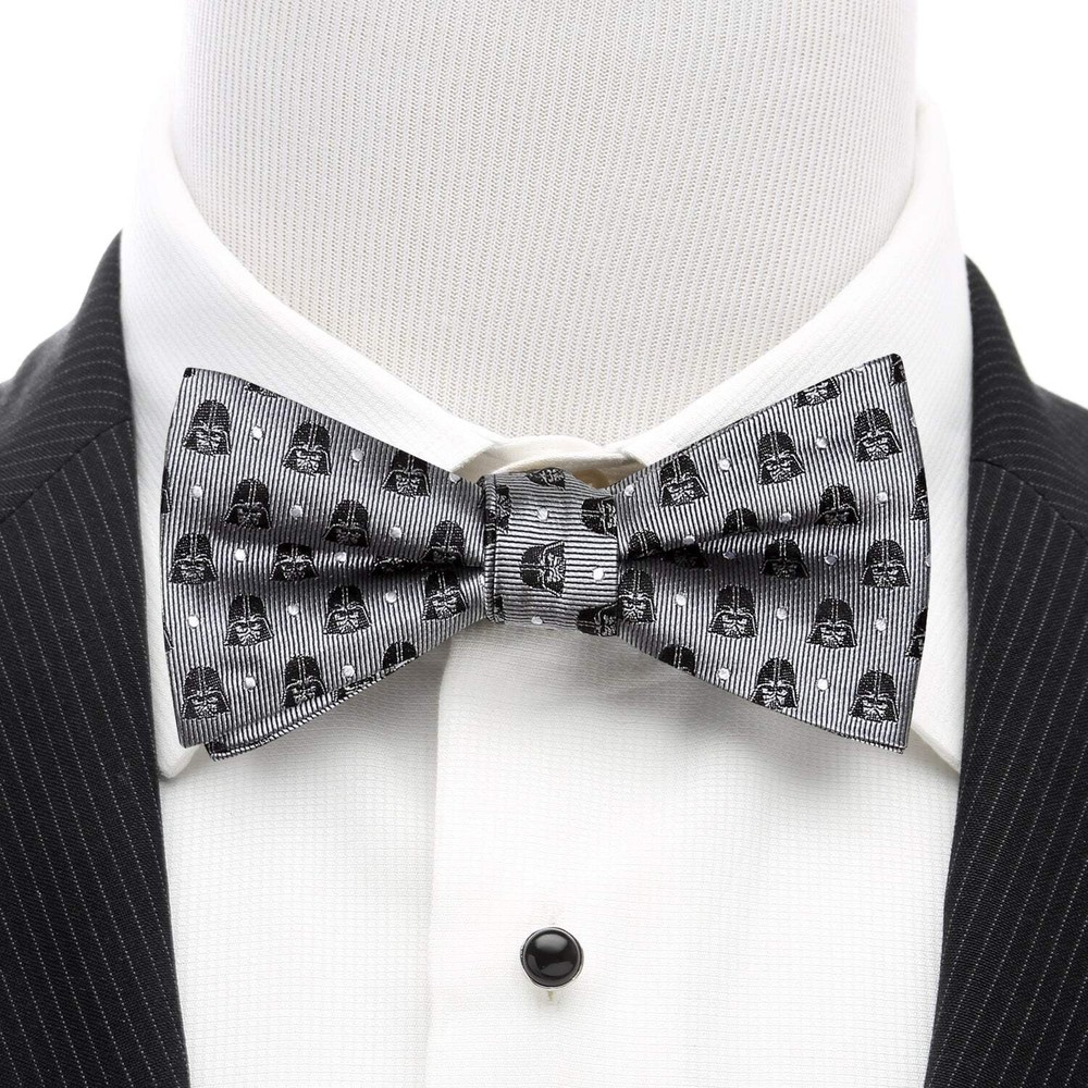 Star Wars Darth Vader Gray Polka Dot Bow Tie