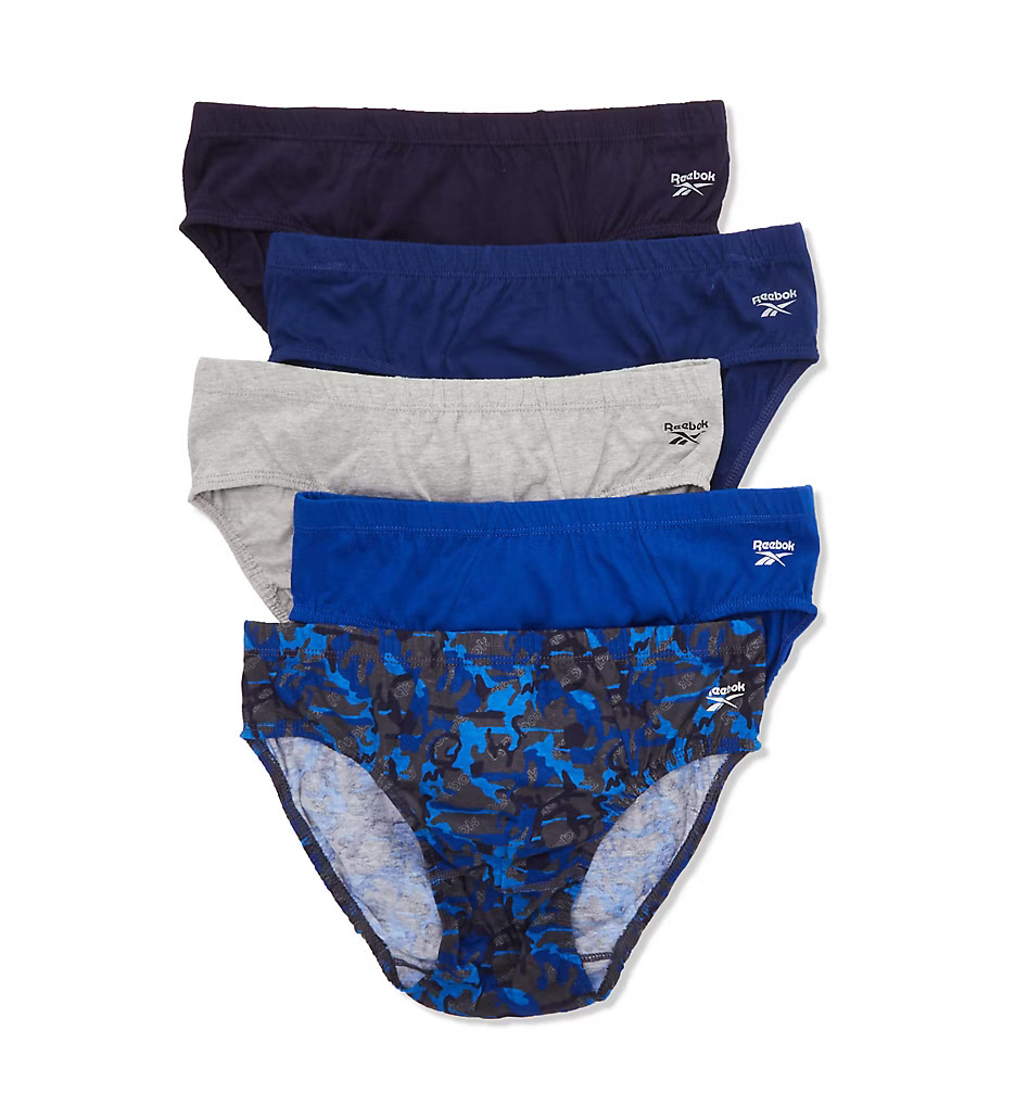 Reebok 251PB15 Cotton Low Rise Briefs - 5 Pack