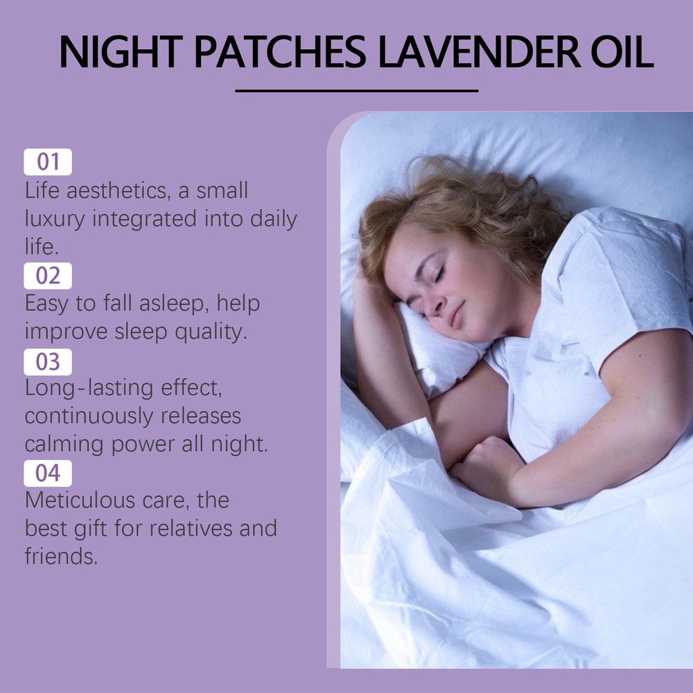 Lavender Sleep Patch Aromatherapy Sleep Aid Relaxing Calming Patch 60pcs