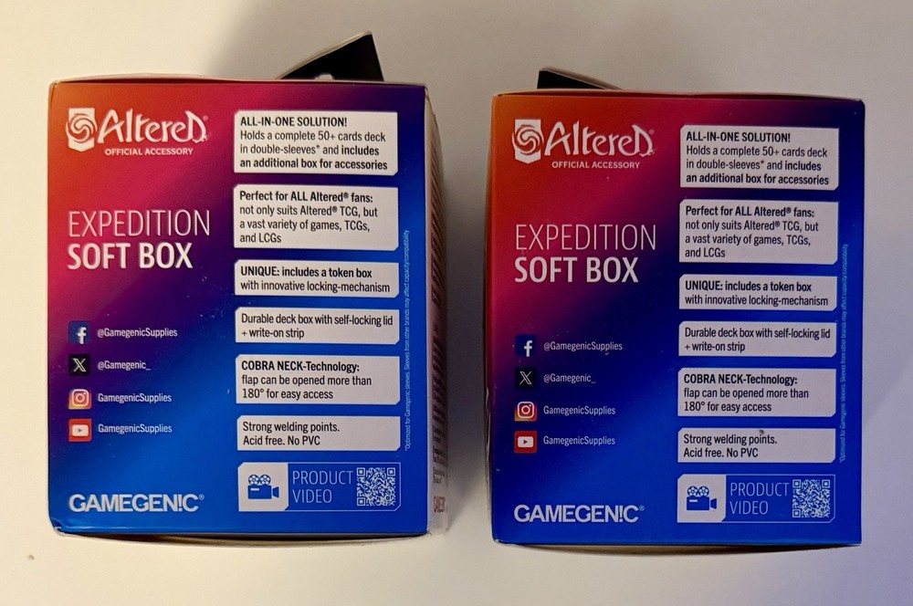 Altered Expedition Soft Box x 2 (TWO) - Each Box includes Additional Token Box