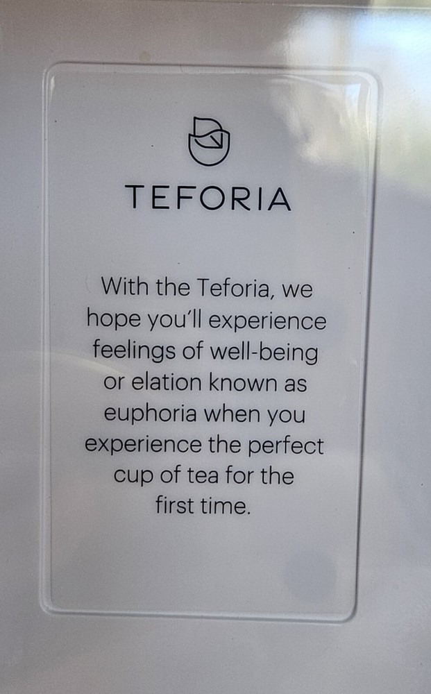 RARE!! Teforia Tea Infuser COMPLETE Set in Pristine Condition