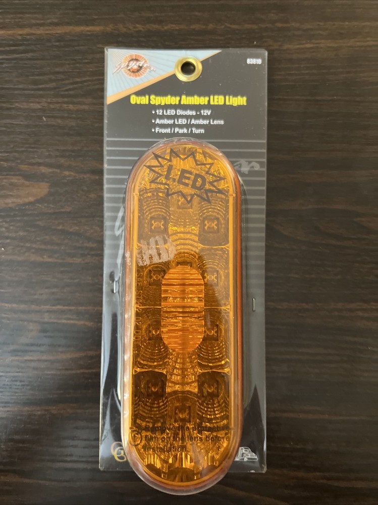 Spyder Oval LED Amber light 83810