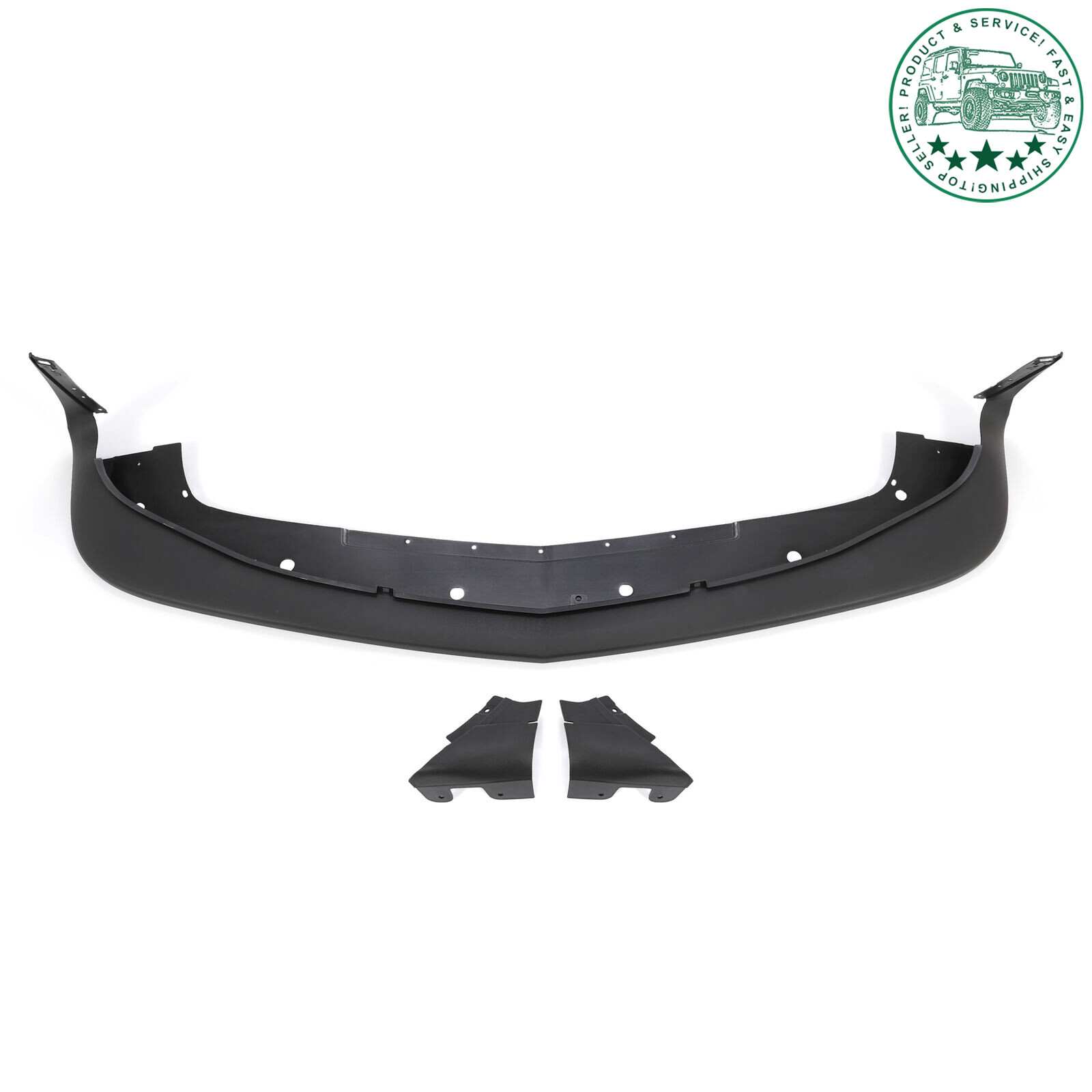 For Dodge Challenger SXT & R/T 2015-2023 PP Black Front Bumper Lip Valance