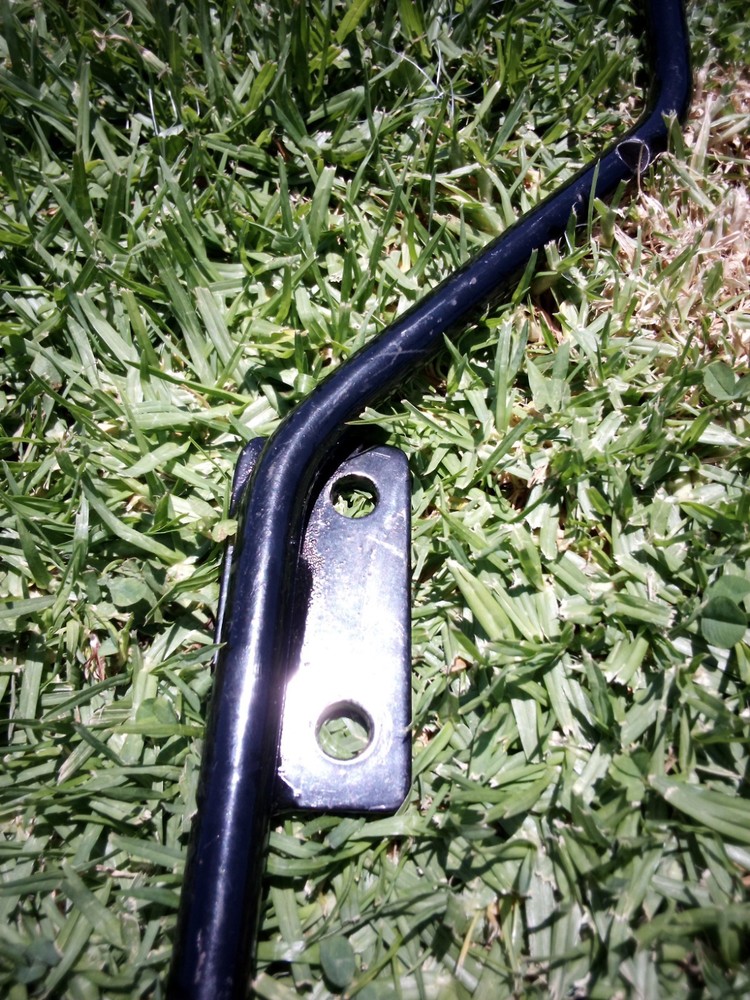 Motorcycle Exhaust Bracket 21" Long Black Painted