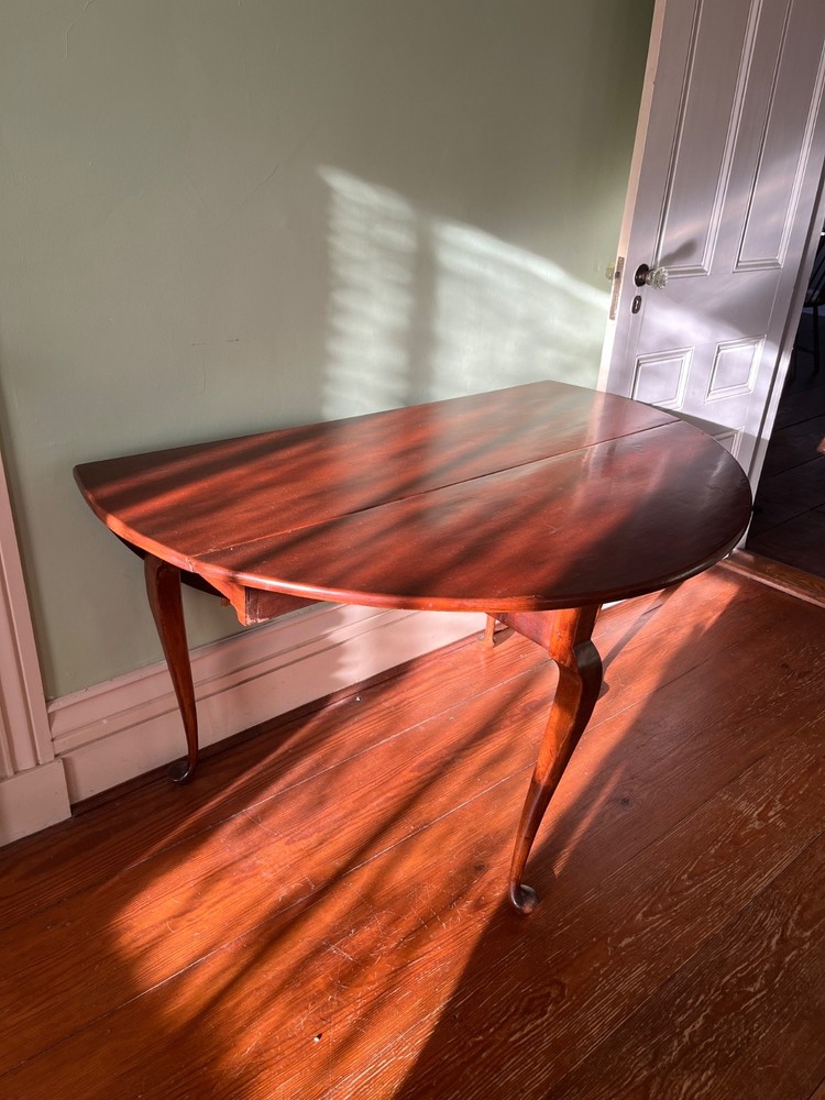 18th C. Queen Anne Cherry Drop Leaf Table