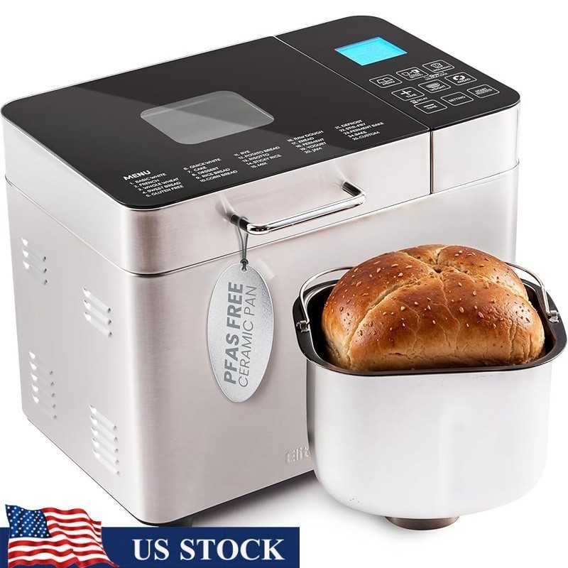 Non-toxic Ceramic Bread Maker 19 Programs Touch Control Fresh Homemade Bread New