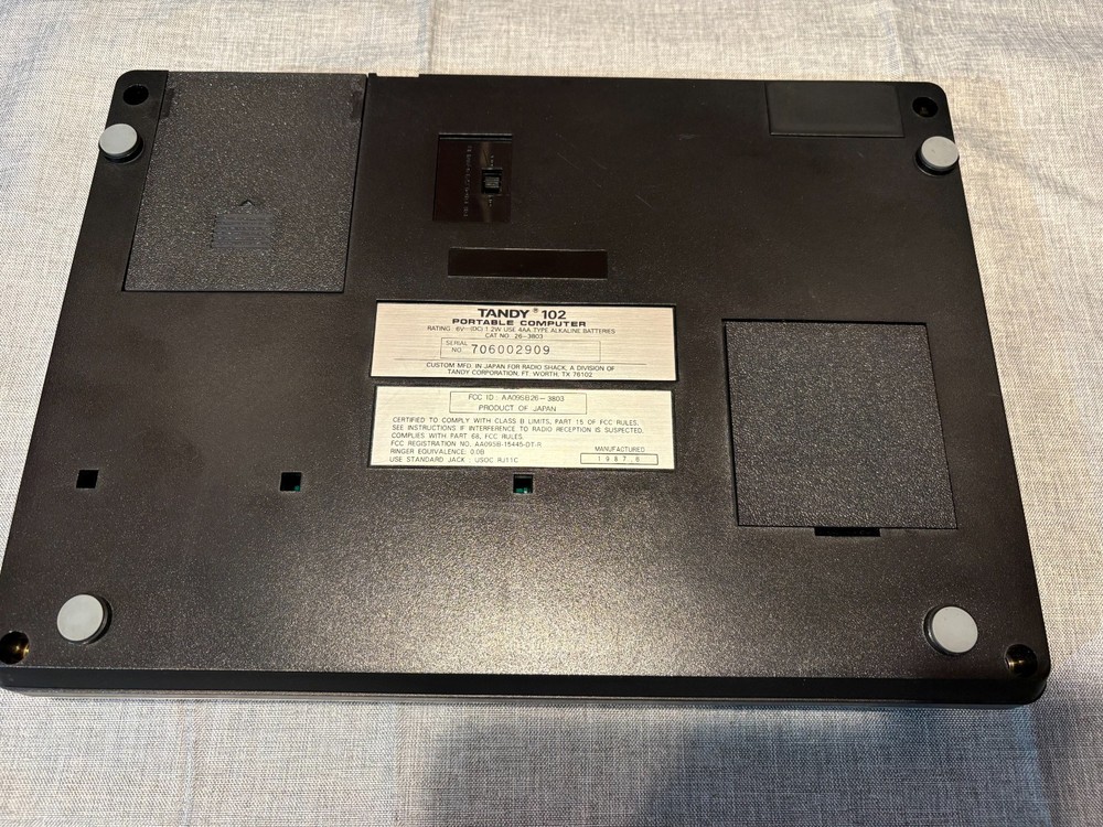 Radio Shack TRS-80 Model 102 w/ REXsharp REX# add on memory module Option ROM