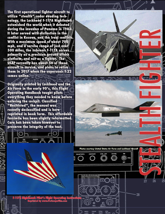 F-117 Nighthawk STEALTH FIGHTER Pilot's Manual BOOK