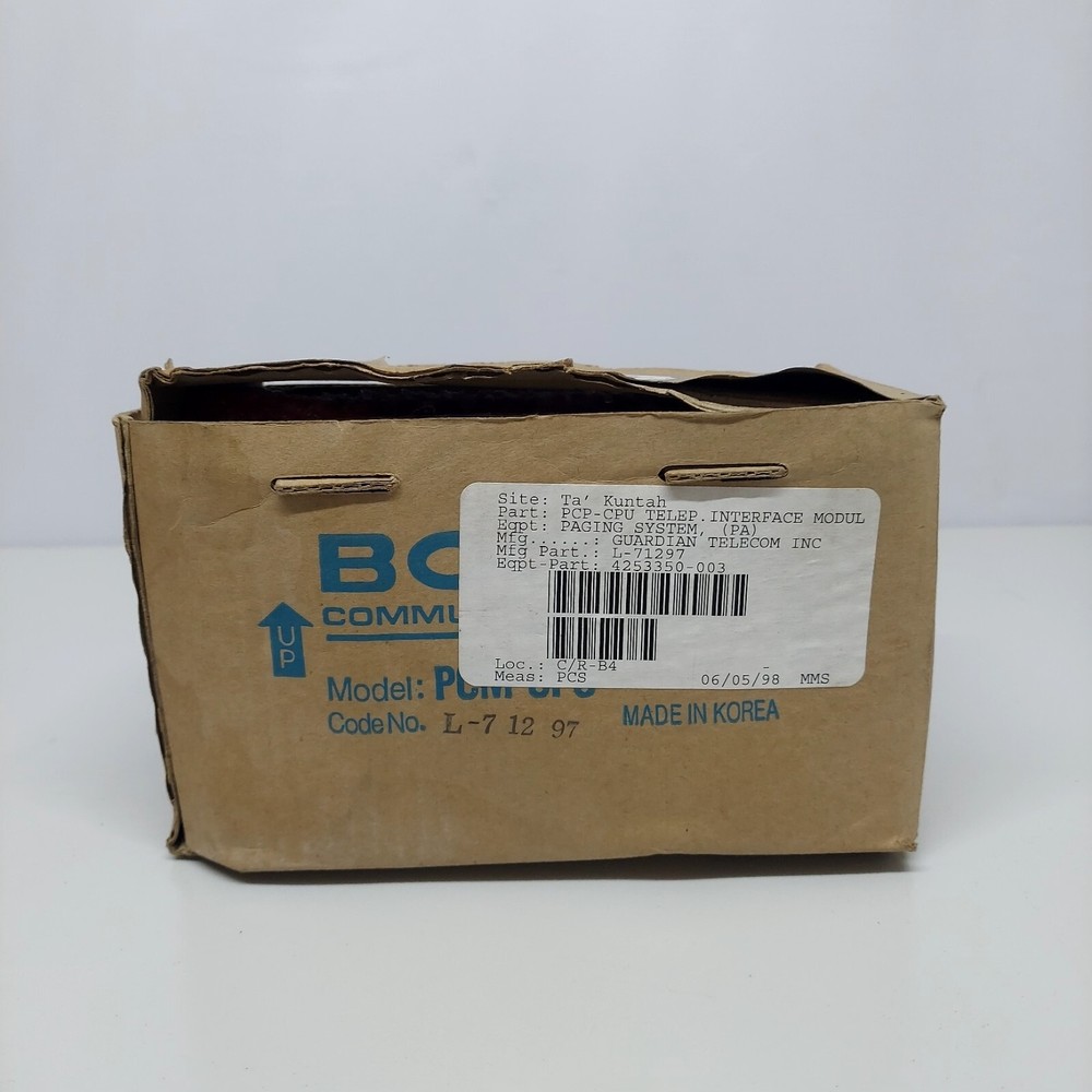 NEW BOGEN PCM-CPU L-71297 CPU MODULE FOR BOGEN PCM-2000 ZONE PAGING SYSTEM KOREA