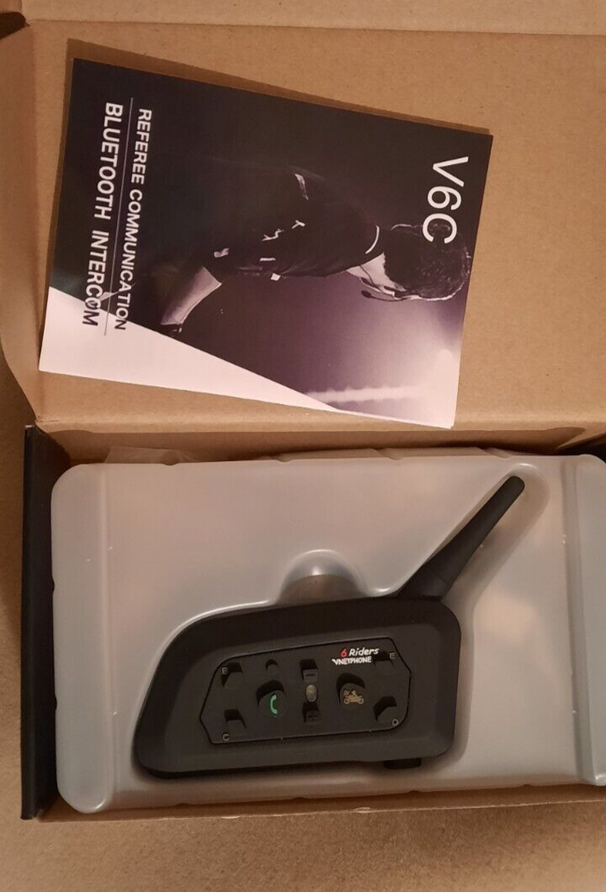 Referee Communication Headset Motorcycle Bluetooth Intercom Interphone V6C