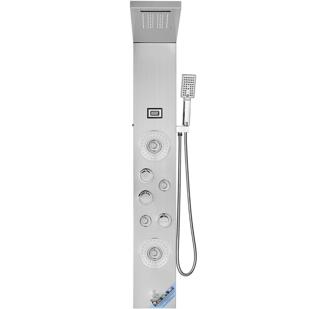 VEVOR Shower Panel System, 6 Shower Modes, LED & Display Shower Panel Tower, Rai