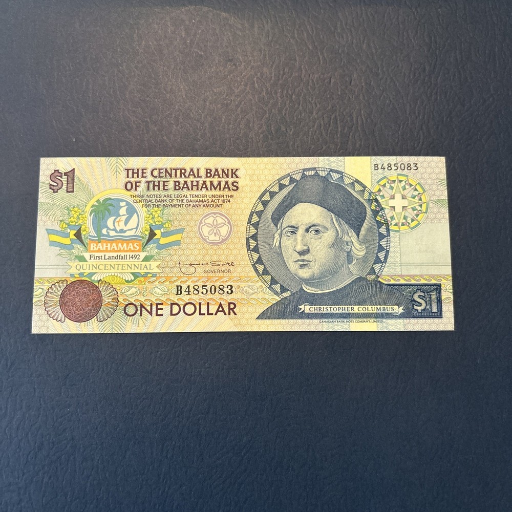 Bahamas- 1 dollar- 1992