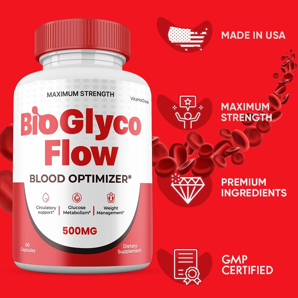 BioGlyco Flow Capsules, Max Strength, Bio Glyco Flow Supplement (5 pack)