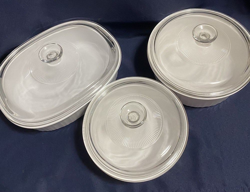 CorningWare Creations 3 Piece Baking Dish Set With Lids