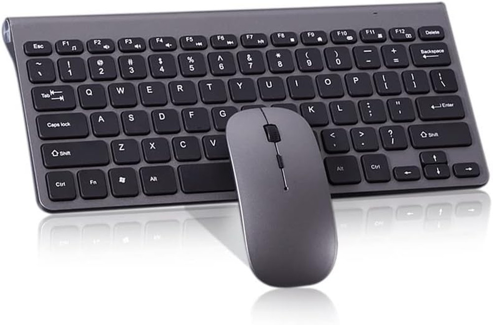 Wireless Keyboard and Mouse Combo, Compact Quiet Wireless Keyboard and Mouse Set