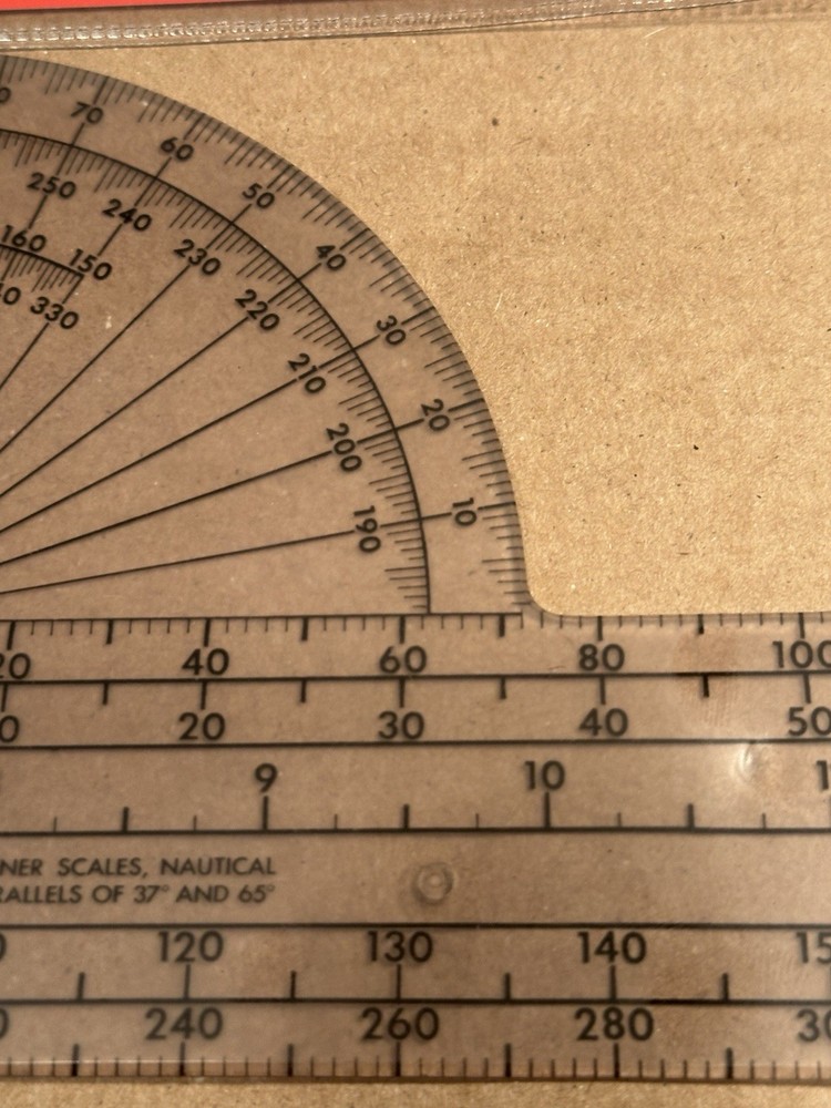 Gleim Navigational Plotter.Sectional/World AeronauticalTerminal Area Chart Scale