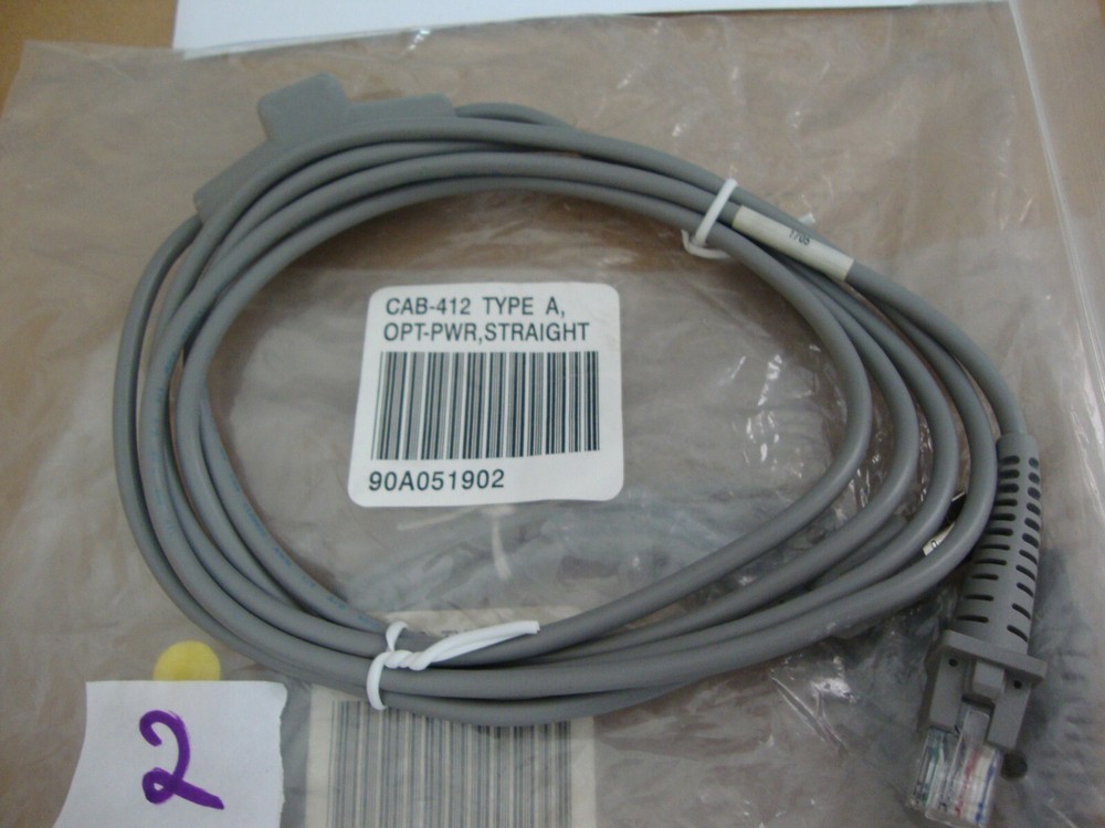 2 units Datalogic CAB-412 USB, Type A, Straight - 90A051902