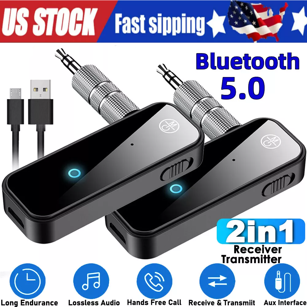 Wireless Bluetooth 5.0 Transmitter Receiver for Car Music Audio Aux Adapter lot