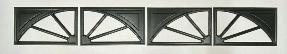 4 Amarr Wagon Wheel Replacement Insert for Short Panel Amarr Garage Door Black