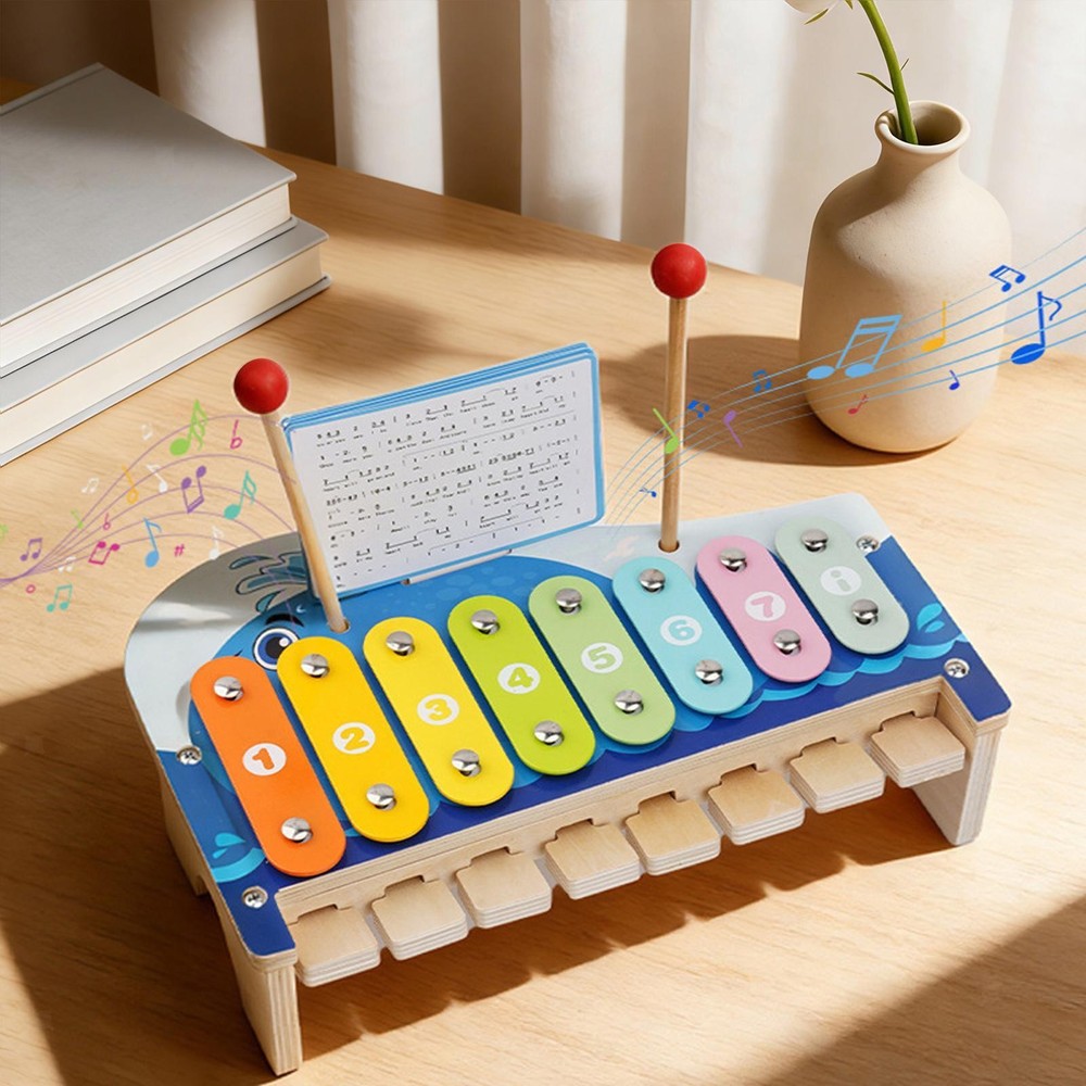 8 Note Xylophone Percussion Instrument Coordination Motor Skill Educational with