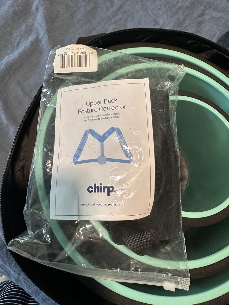Chirp Wheel+ Back Roller Set 3 Wheels w/ Case & Posture Corrector